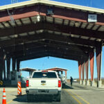 The U.S. Border Patrol's inland checkpoint north of Las Cruces on Interstate 25, shown here in 2016.