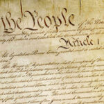 The opening page of the U.S. Constitution.