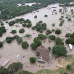 An aerial view of the recent flooding in Texas. (U.S. Coast Guard photo)