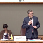 State Sen. Joseph Cervantes, D-Las Cruces, speaking about his change of heart during Tuesday's debate.