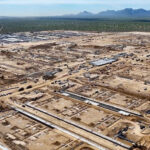 Construction is proceeding rapidly at the 1,200-acre site in Santa Teresa where Project Jupiter is being built.